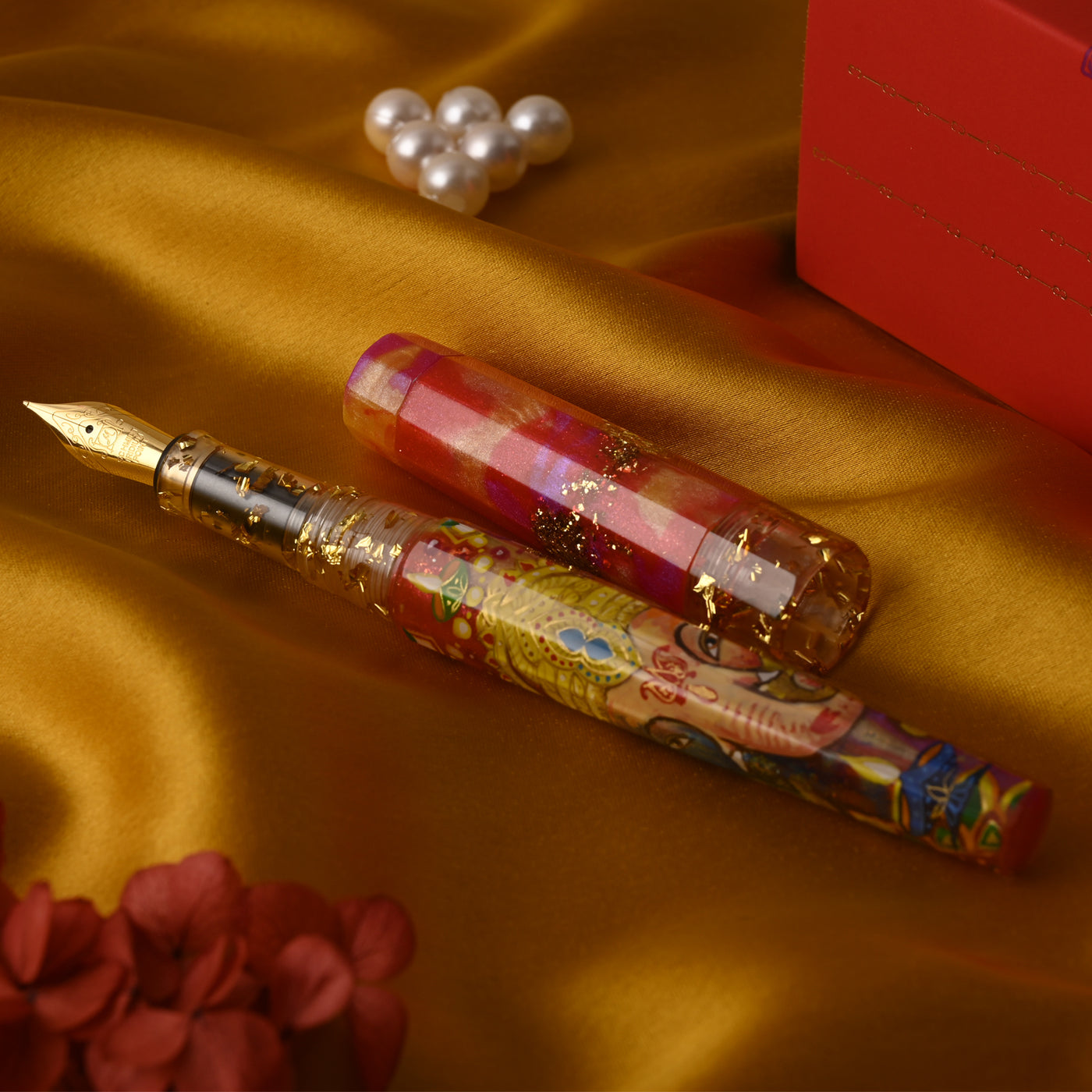 Benu Euphoria Hand Painted Ganesha Limited Edition Fountain Pen 10