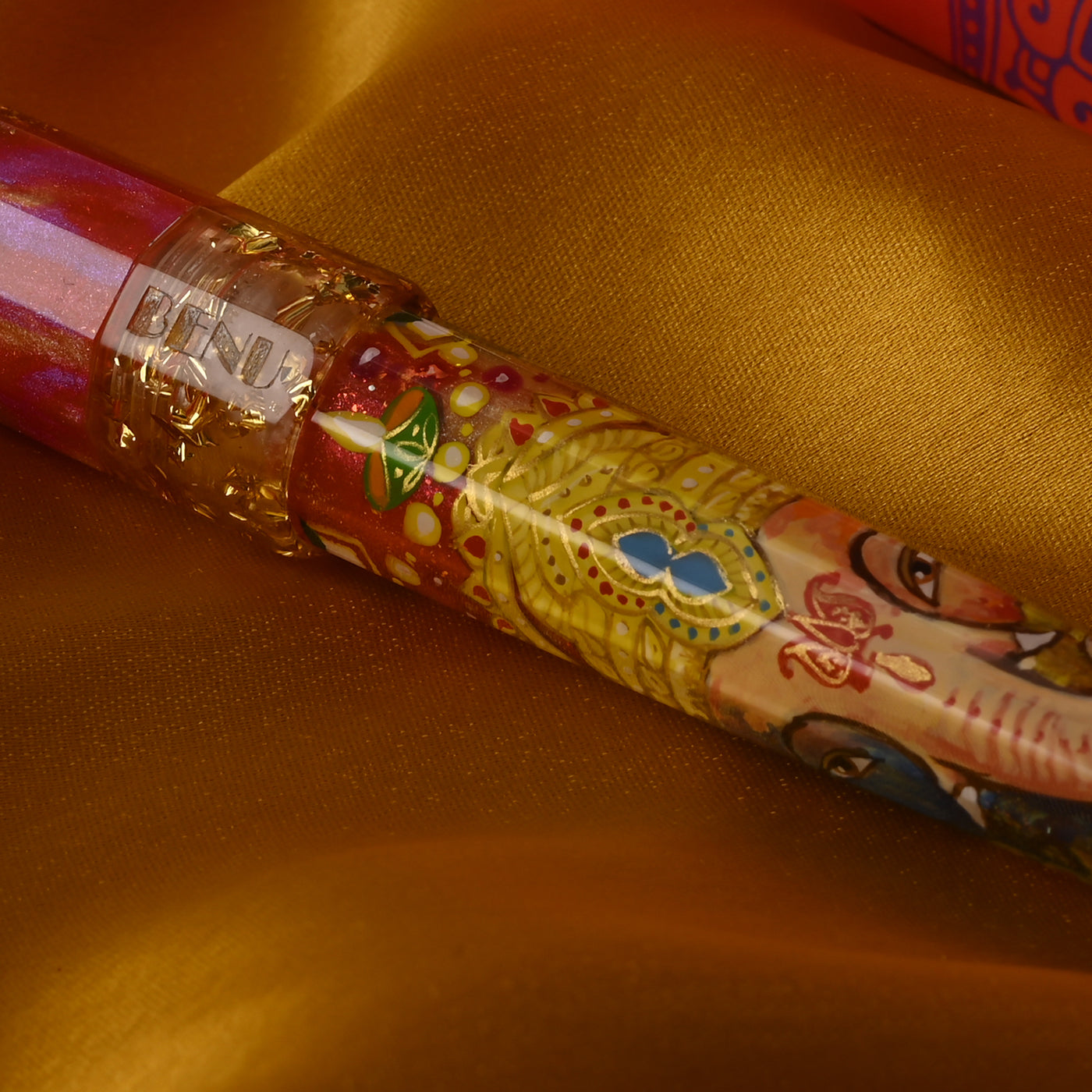 Benu Euphoria Hand Painted Ganesha Limited Edition Fountain Pen 16