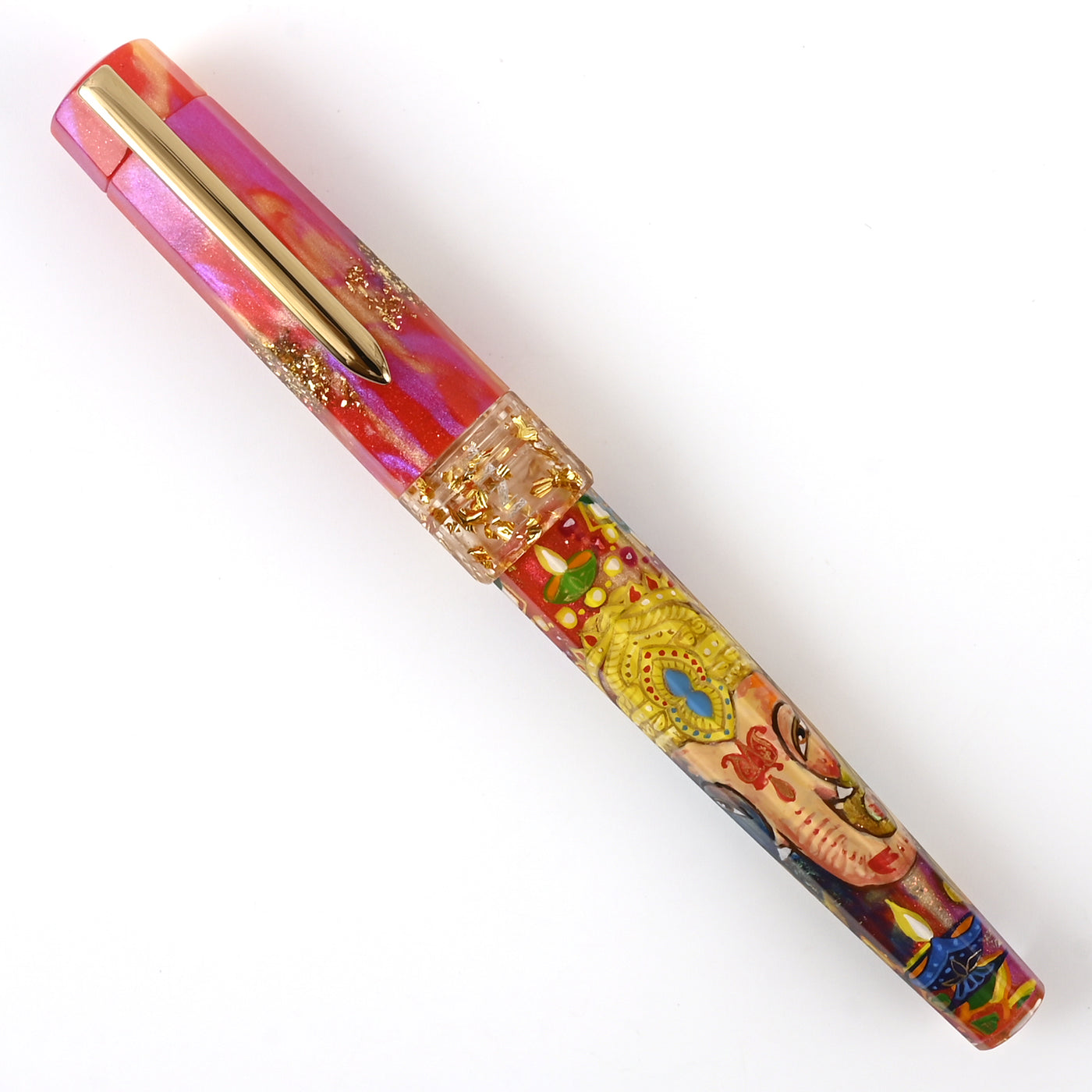 Benu Euphoria Hand Painted Ganesha Limited Edition Fountain Pen 9