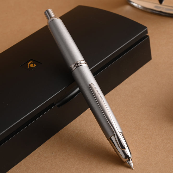 Buy Pilot Capless Silver Fountain Pen | Pilot Retractable