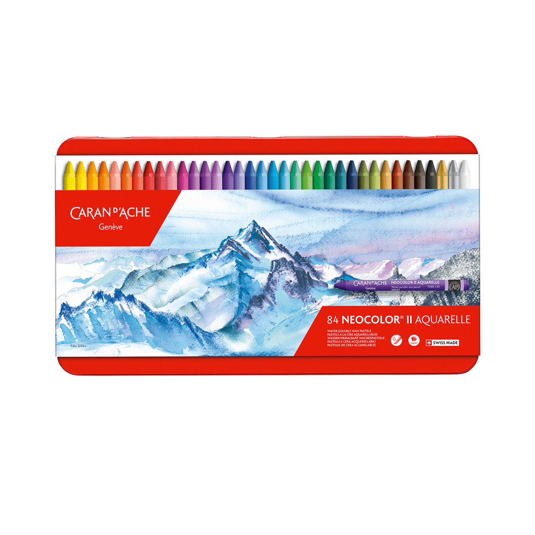 Caran d'Ache Neocolor II - Box of 84 Pastels| Buy Online|Caran D
