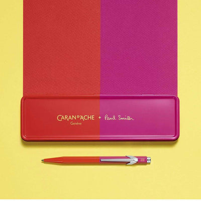 Caran d'Ache 849 Paul Smith Ball Pen - Warm Red & Melrose Pink (Limited Edition)