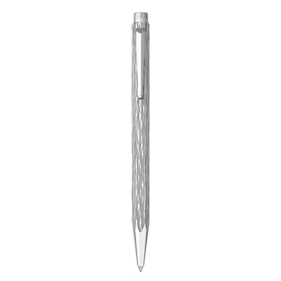 Caran d'Ache Ecridor Venetian Gift Set - Platinum Ball Pen with Leather Pen Pouch (Special Edition) 2
