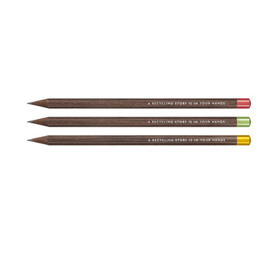 Caran d'Ache Set of 3 Nespresso 4th Edition Swiss Wood Limited Edition Pencil 3