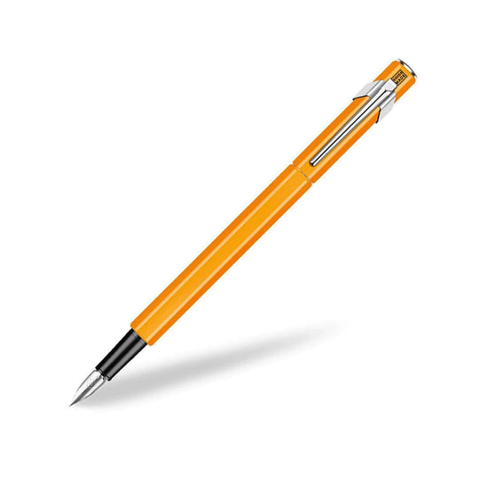 Caran D' Ache 849 Popline Fountain Pen, Orange - Steel Nib