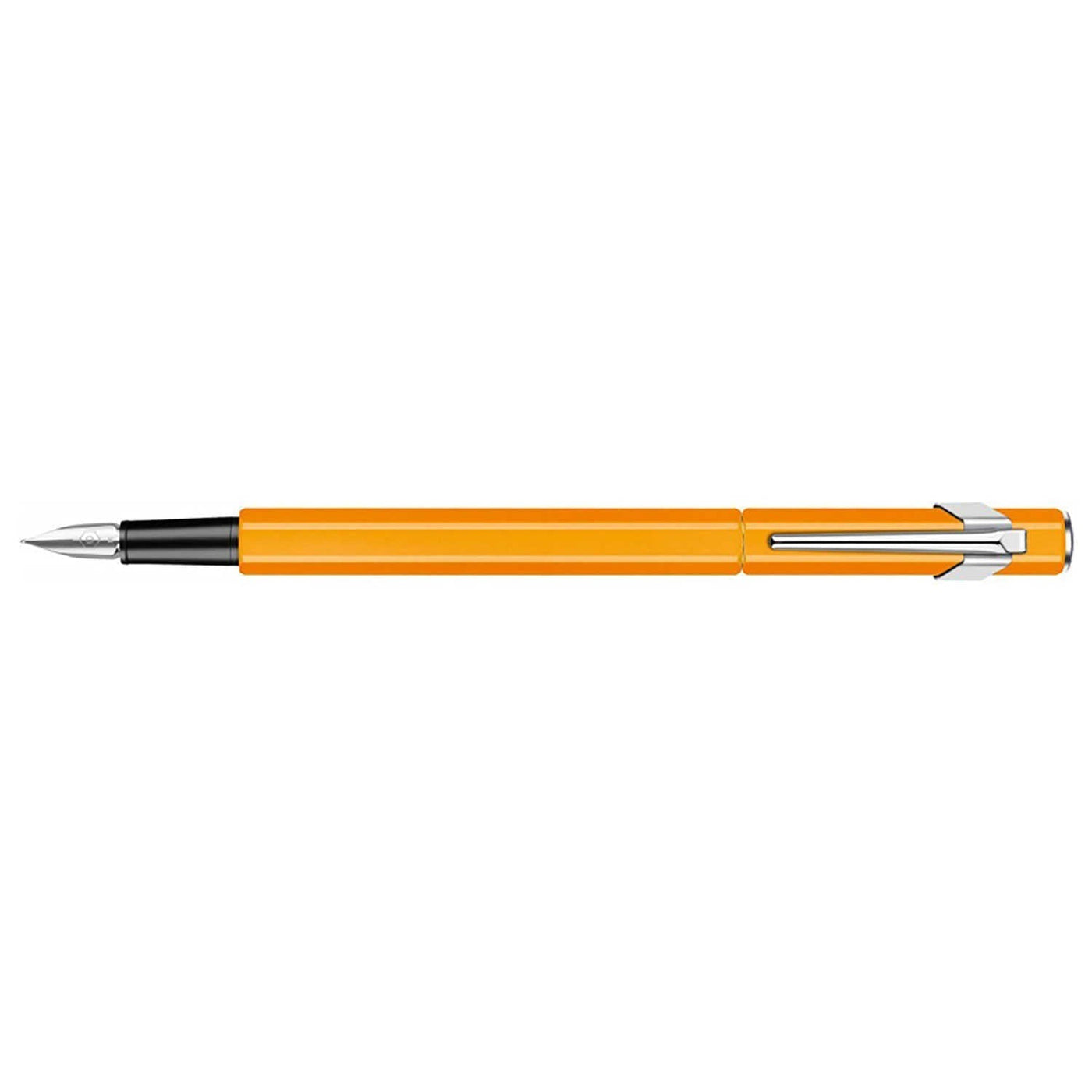 Caran D' Ache 849 Popline Fountain Pen Orange - Steel Nib 2