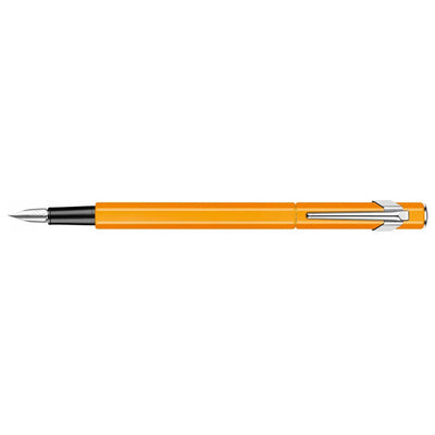 Caran D' Ache 849 Popline Fountain Pen Orange - Steel Nib 2