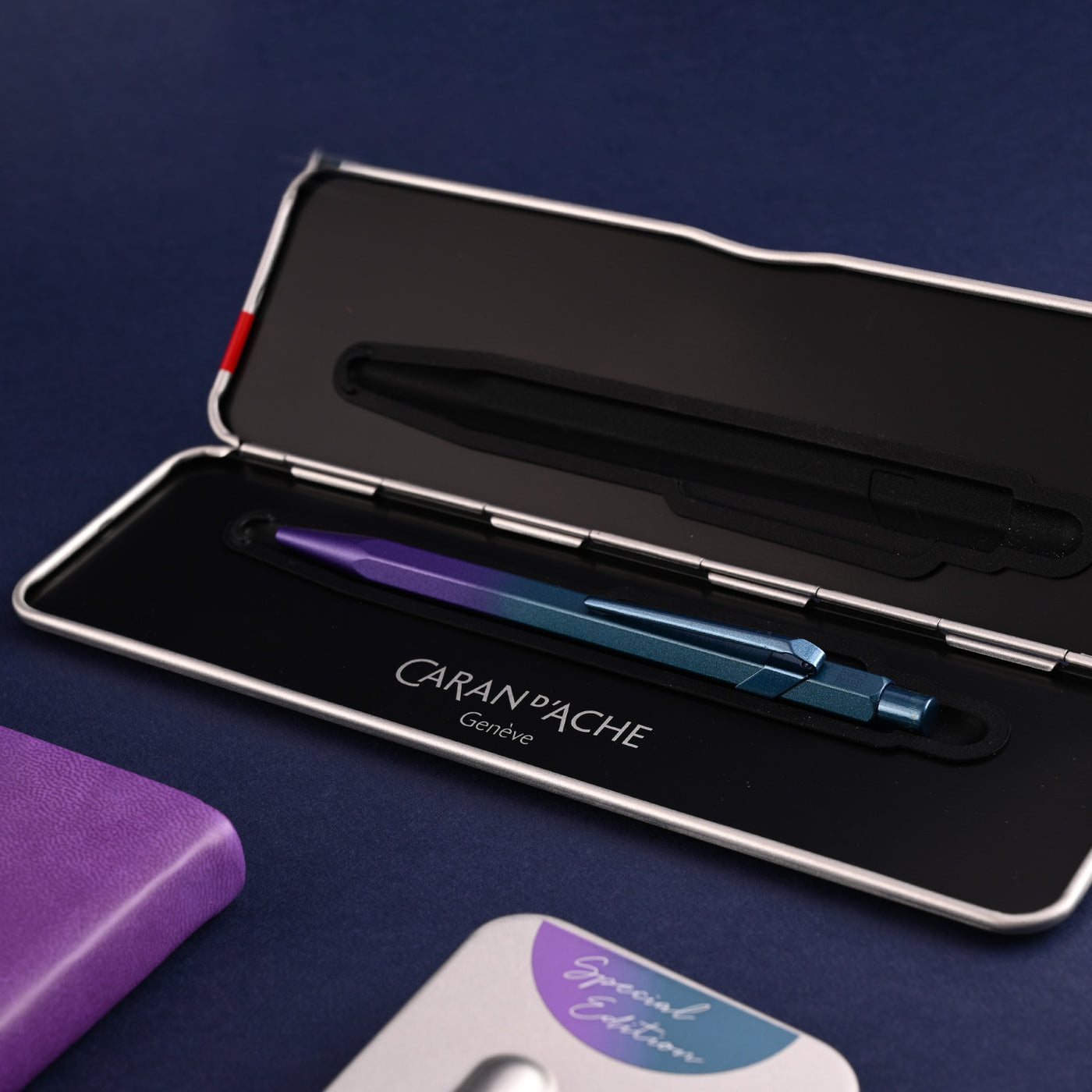 Caran d'Ache 849 Claim Your Style Ball Pen - Purple Ocean (Special Edition) 9