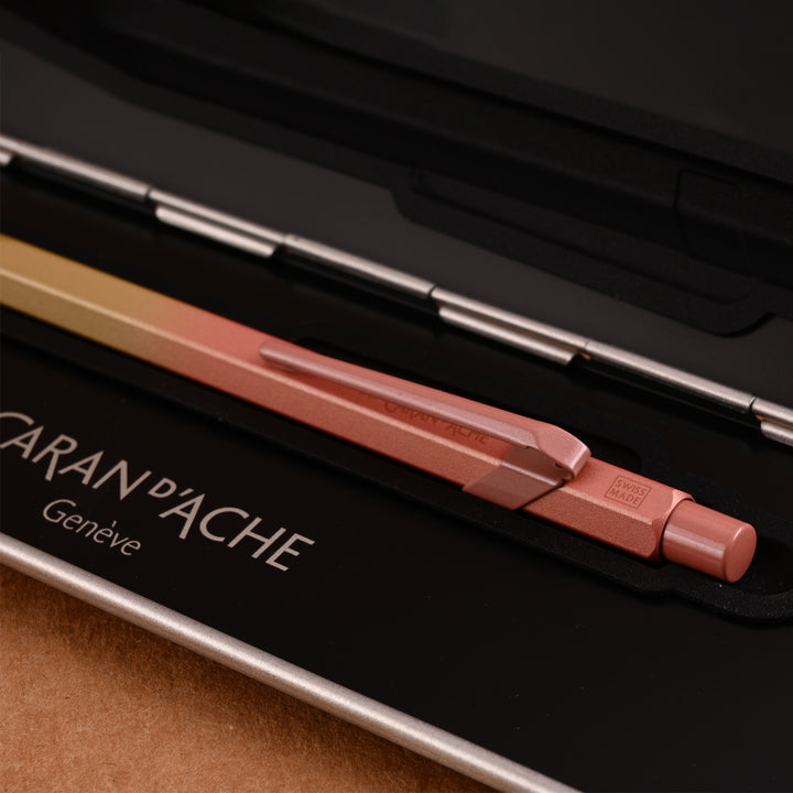 Caran D'Ache Paul Smith - Warm Red & Melrose Pink Two-Tone Ballpoint Pen | UK