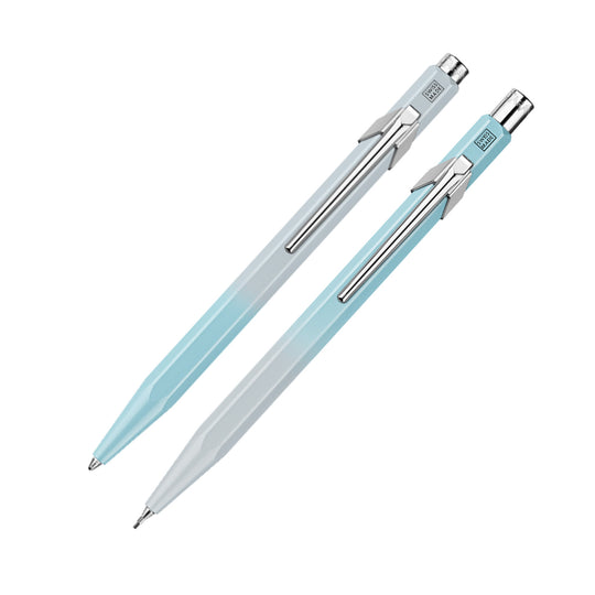 Caran d'Ache 849 Gift Set of Ball Pen & 0.5mm Pencil - Blue Lagoon (Special Edition)