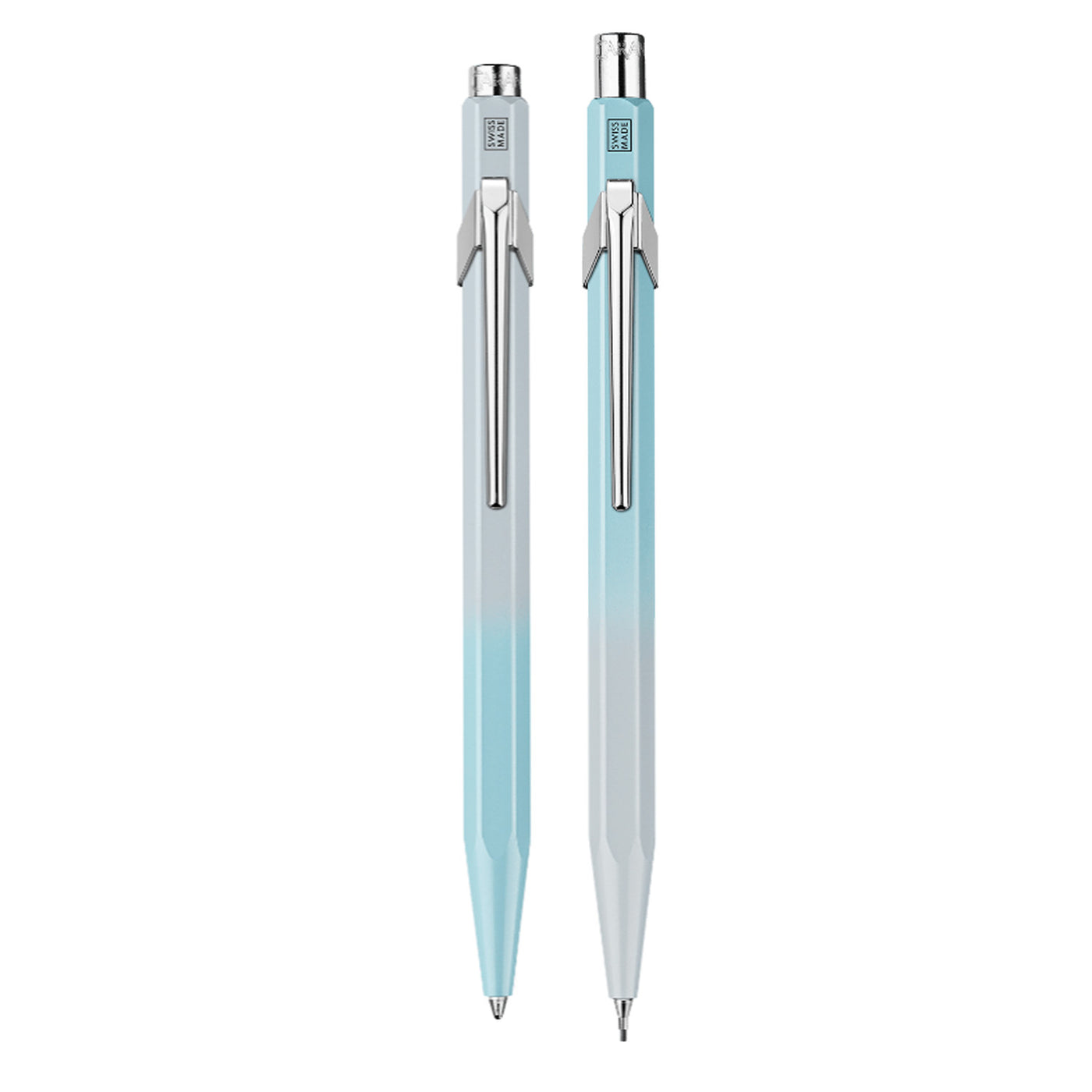 Caran d'Ache 849 Gift Set of Ball Pen & 0.5mm Pencil - Blue Lagoon (Special Edition) 3