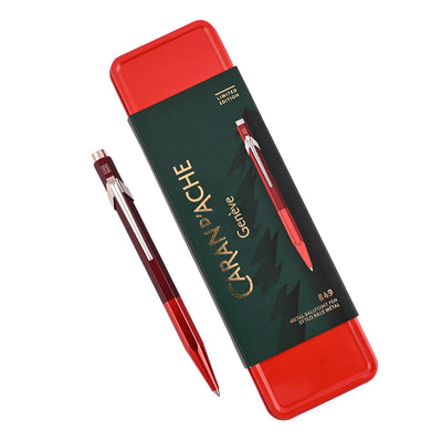 Caran d'Ache 849 Wonder Forest Ball Pen - Red (Limited Edition) 5