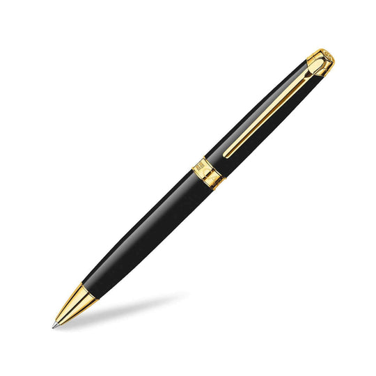 Caran d'Ache Leman Ball Pen - Ebony Black GT