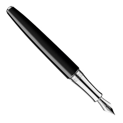 Caran d'Ache Leman Fountain Pen - Ebony Black CT