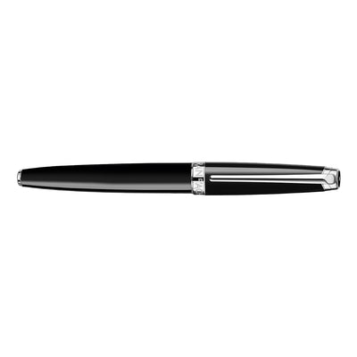 Caran d'Ache Leman Fountain Pen - Ebony Black CT
