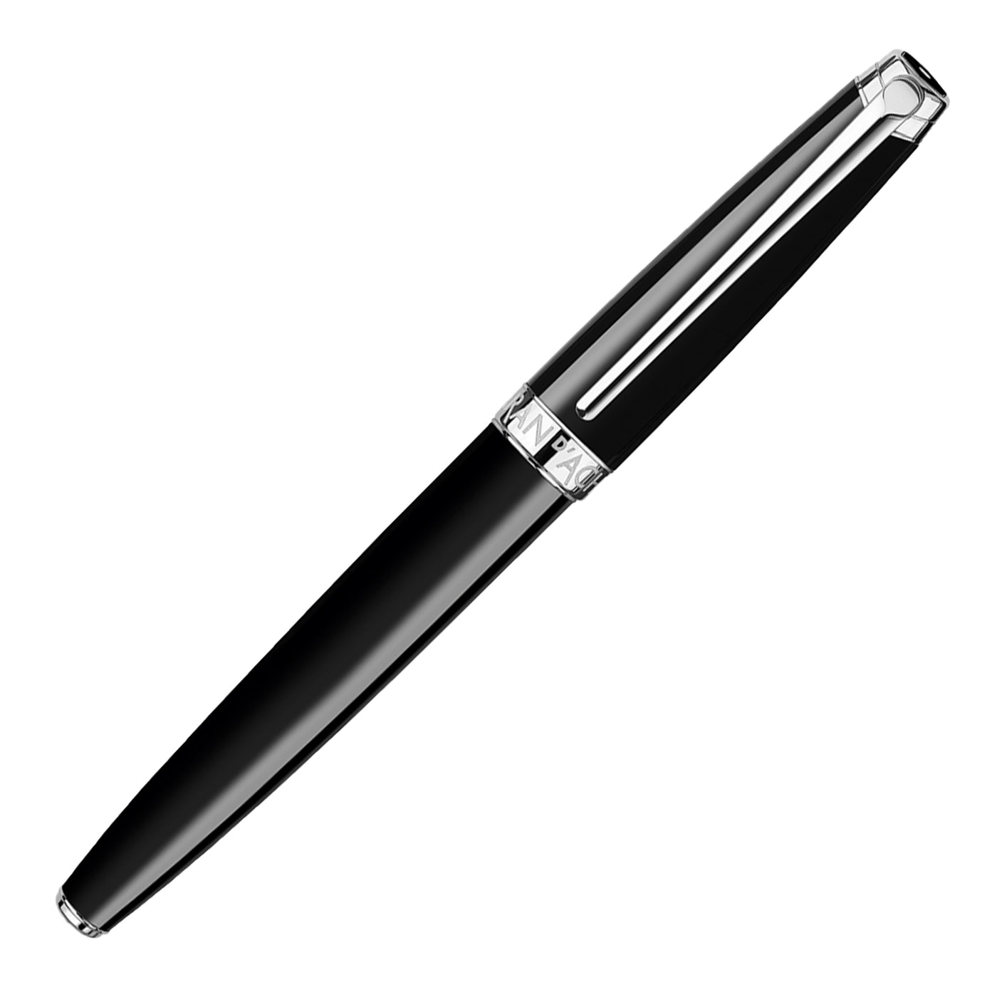 Caran d'Ache Leman Fountain Pen - Ebony Black CT