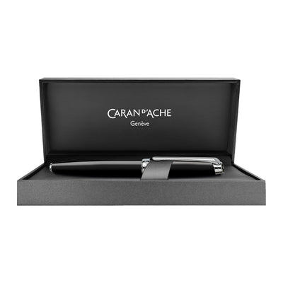 Caran d'Ache Leman Fountain Pen - Ebony Black CT