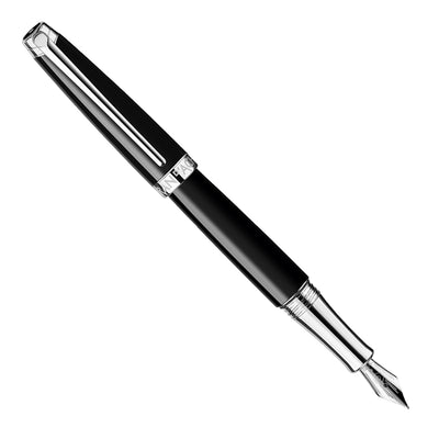 Caran d'Ache Leman Fountain Pen - Ebony Black CT