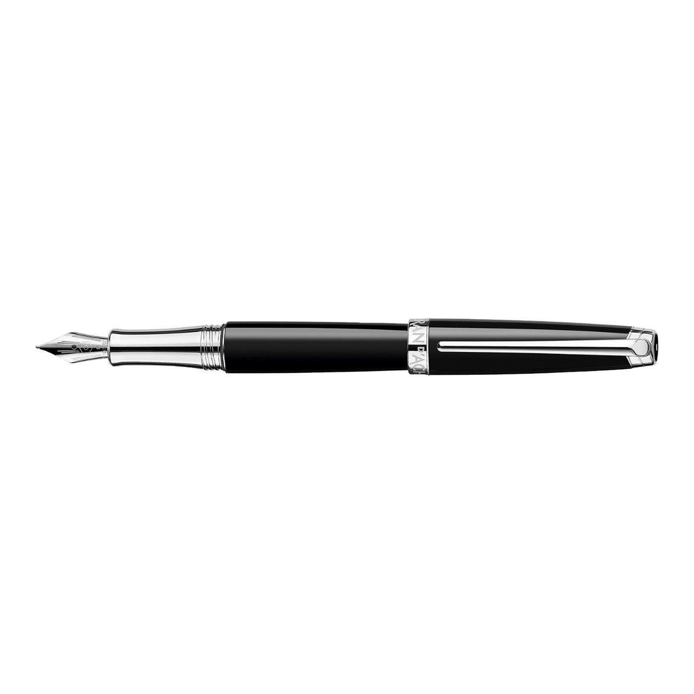 Caran d'Ache Leman Fountain Pen - Ebony Black CT