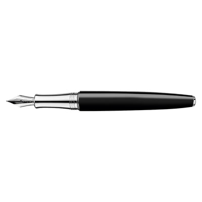 Caran d'Ache Leman Fountain Pen - Ebony Black CT