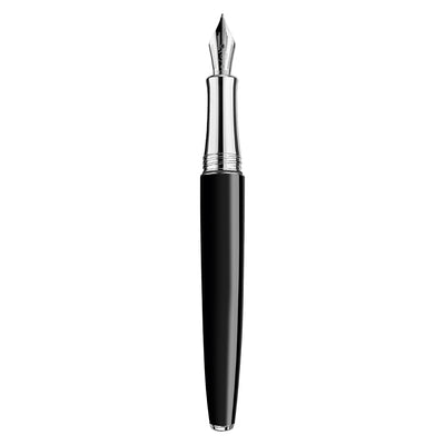 Caran d'Ache Leman Fountain Pen - Ebony Black CT