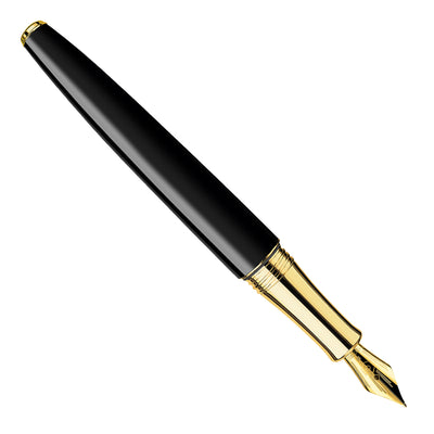 Caran d'Ache Leman Fountain Pen - Ebony Black GT