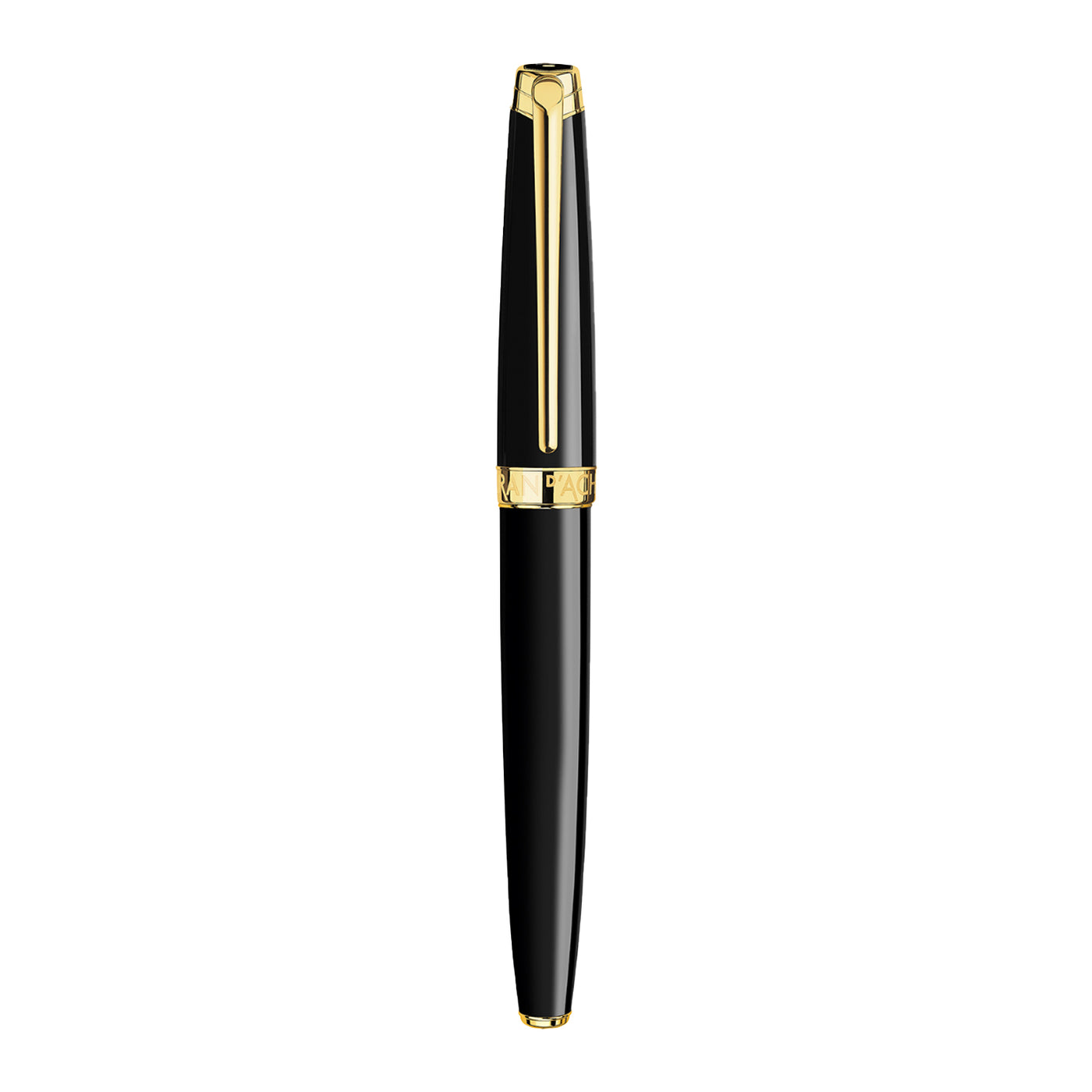 Caran d'Ache Leman Fountain Pen - Ebony Black GT