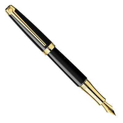 Caran d'Ache Leman Fountain Pen - Ebony Black GT