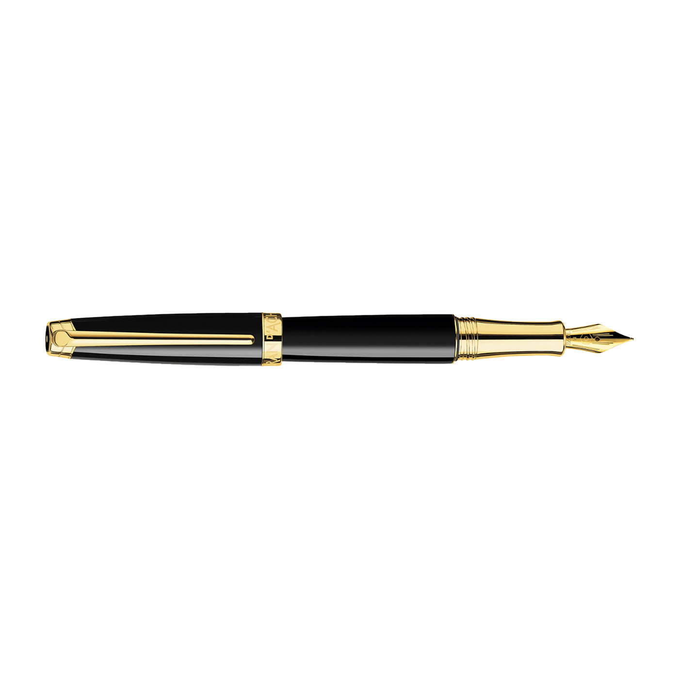 Caran d'Ache Leman Fountain Pen - Ebony Black GT
