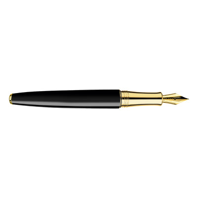 Caran d'Ache Leman Fountain Pen - Ebony Black GT