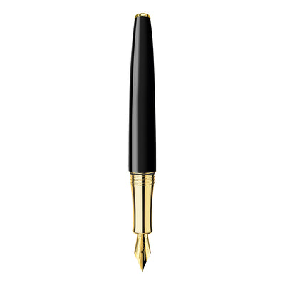 Caran d'Ache Leman Fountain Pen - Ebony Black GT