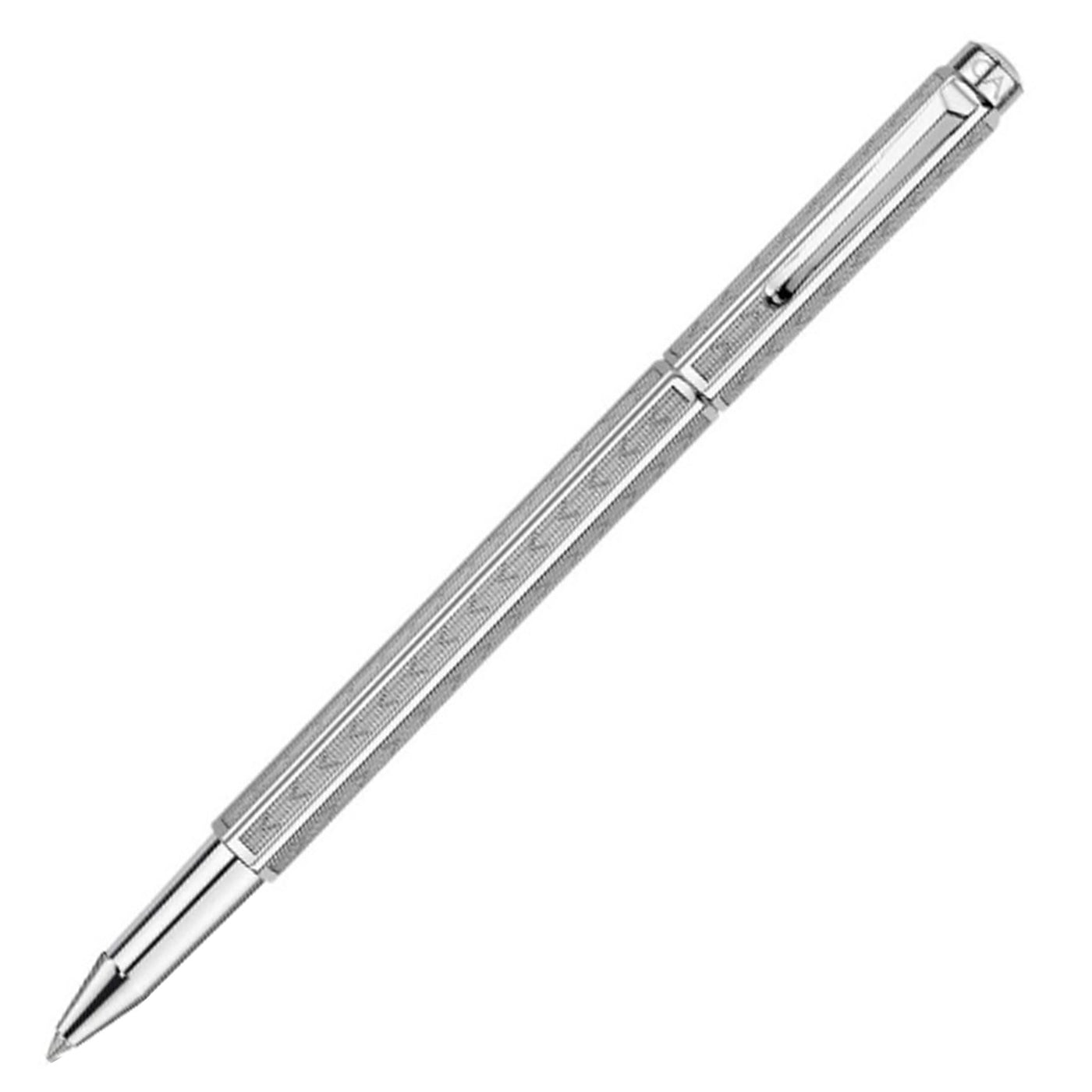 Caran d'Ache Palladium Coated Ecridor Roller Ball Pen - Chevron 1