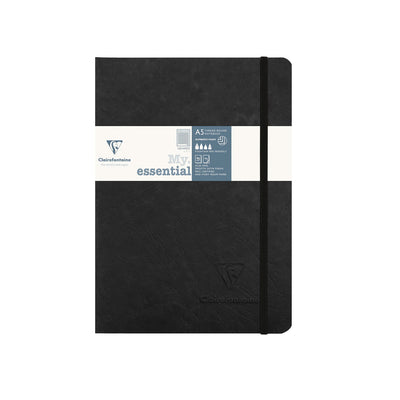 Clairefontaine My Essential Black Threadbound Notebook - A5 Squared 1