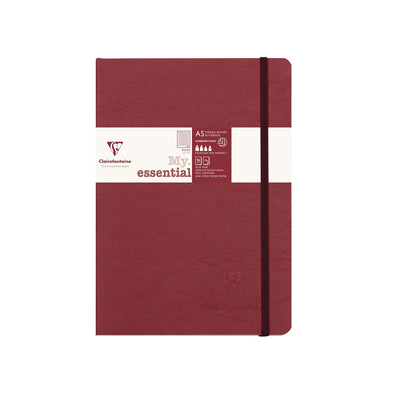 Clairefontaine My Essential Red Threadbound Notebook - A5 Ruled 1