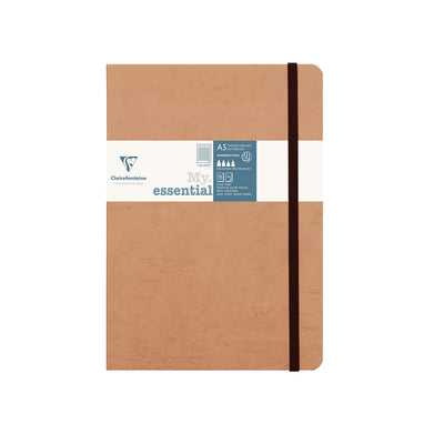 Clairefontaine My Essential Tobacco Threadbound Notebook - A5 Squared 1