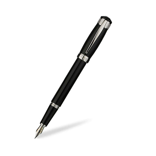 Cleo Skribent Aura Fountain Pen, Black - 14K Gold Nib
