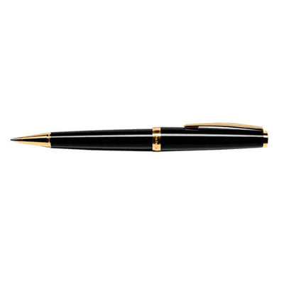 Cleo Skribent Classic Ball Pen, Black / Gold Trim 2