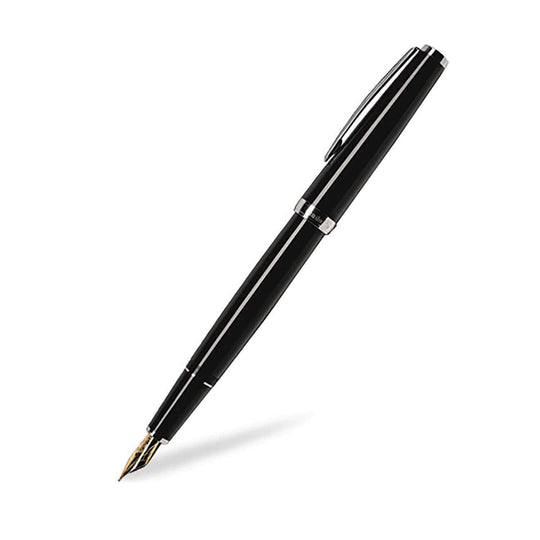 Cleo Skribent Classic Fountain Pen, Black - 14K Gold Nib