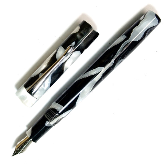 Click Century Acrylic Fountain Pen - White Black CT