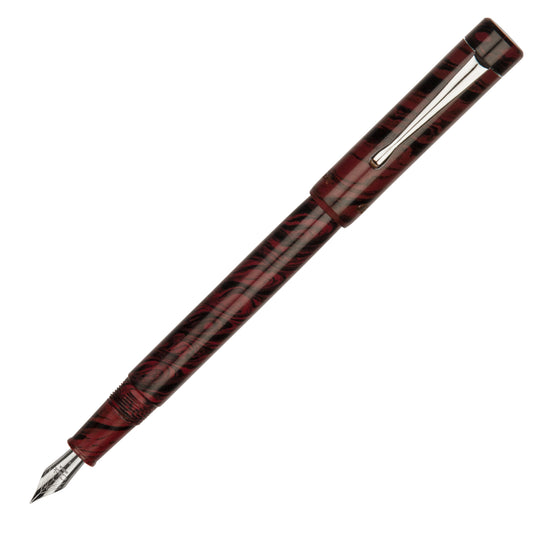 Click Century Ebonite Fountain Pen - Maroon Black CT