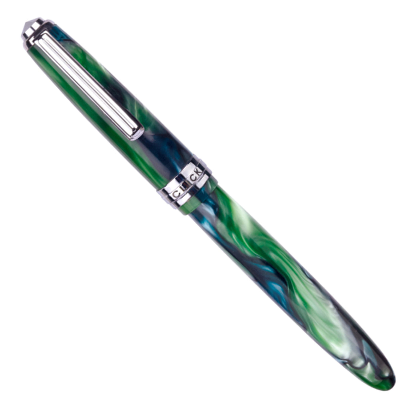 Click Falcon Acrylic Fountain Pen - Green Blue CT
