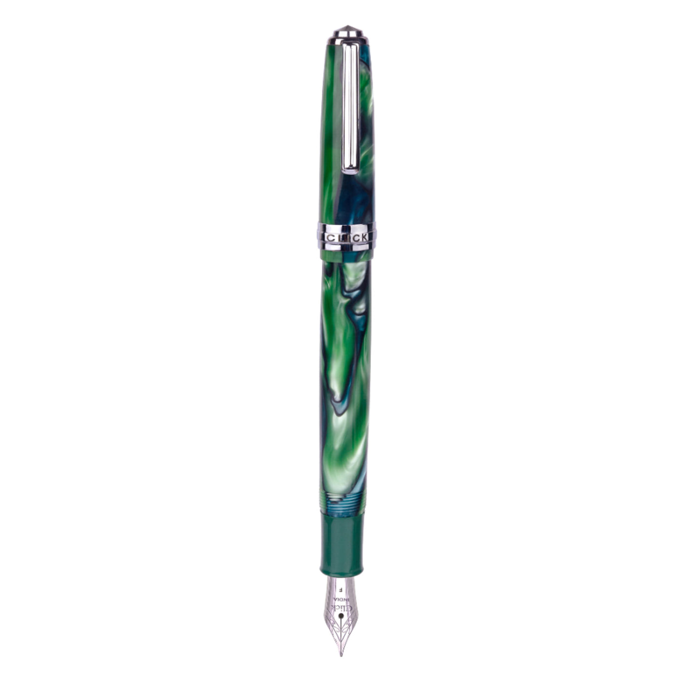 Click Falcon Acrylic Fountain Pen - Green Blue CT