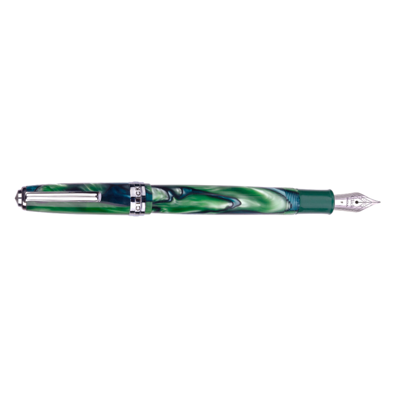 Click Falcon Acrylic Fountain Pen - Green Blue CT