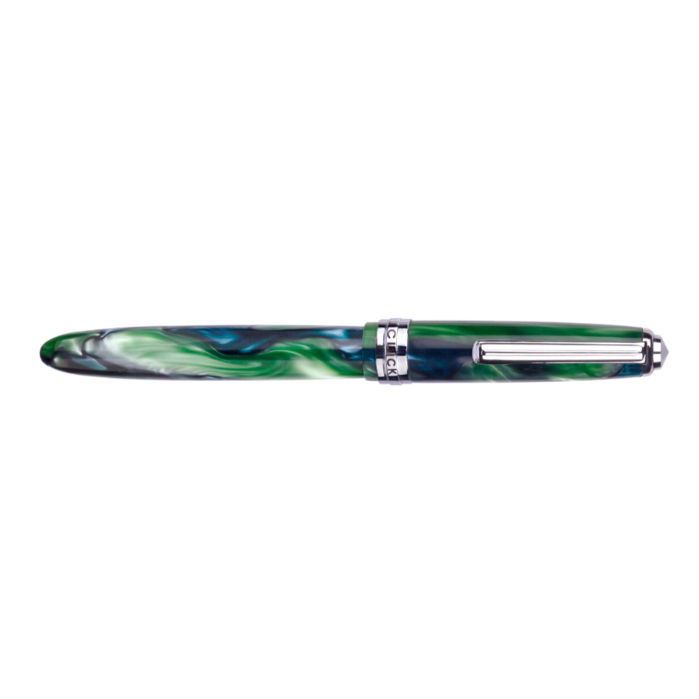 Click Falcon Acrylic Fountain Pen - Green Blue CT