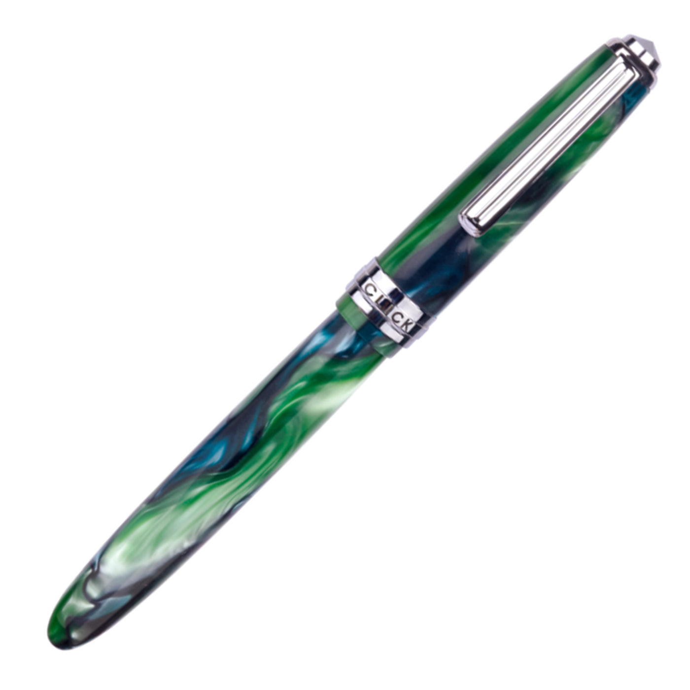 Click Falcon Acrylic Fountain Pen - Green Blue CT