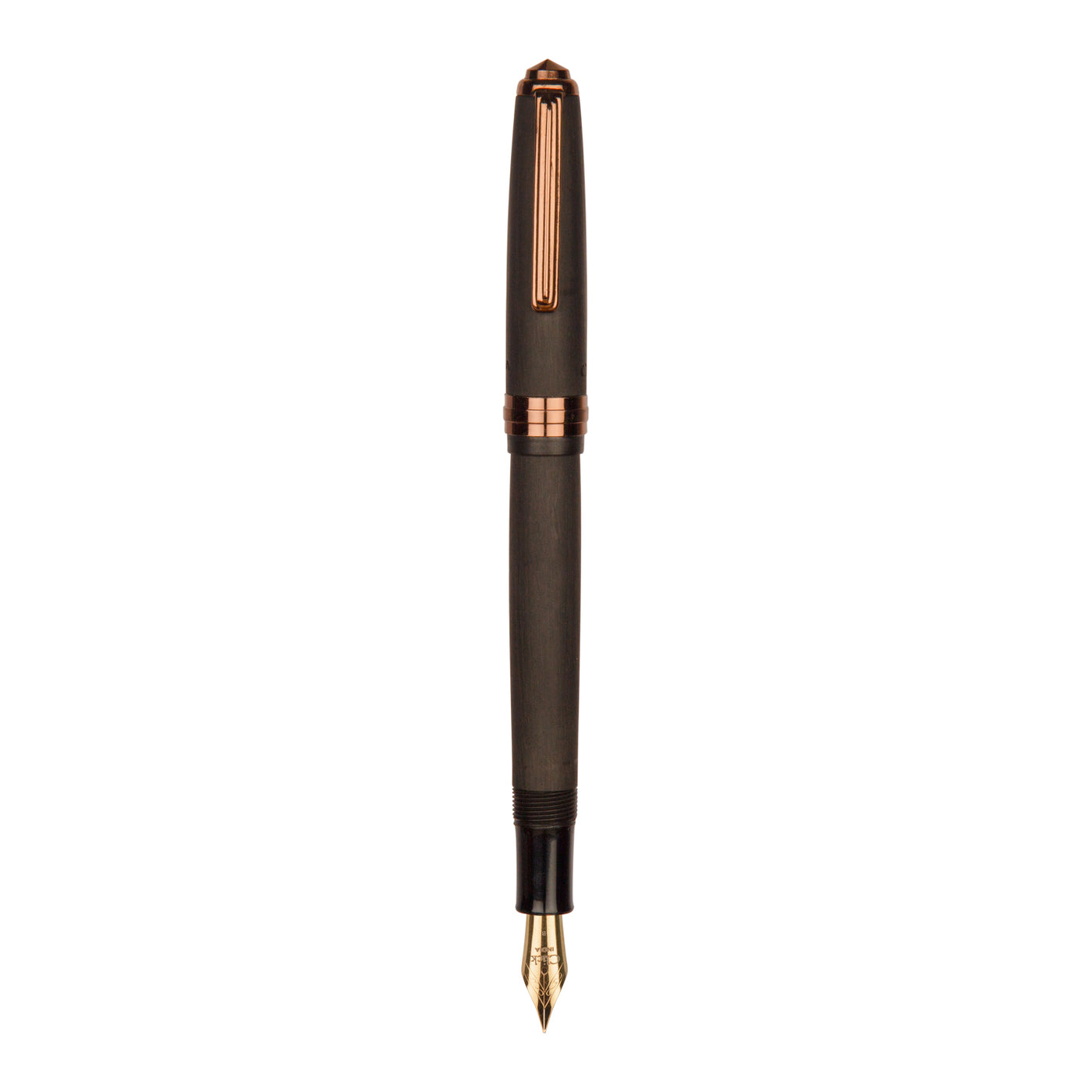 Click Falcon Ebonite Fountain Pen - Carbon Black RGT