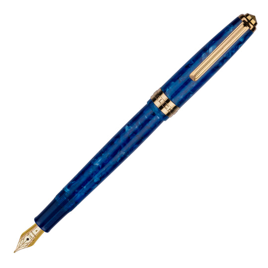 Click Falcon Premium Acrylic Fountain Pen - Blue Batic GT
