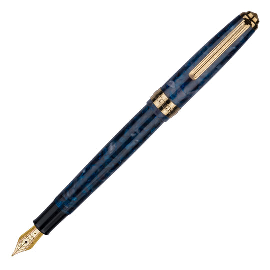 Click Falcon Premium Acrylic Fountain Pen - Flashy Blue GT