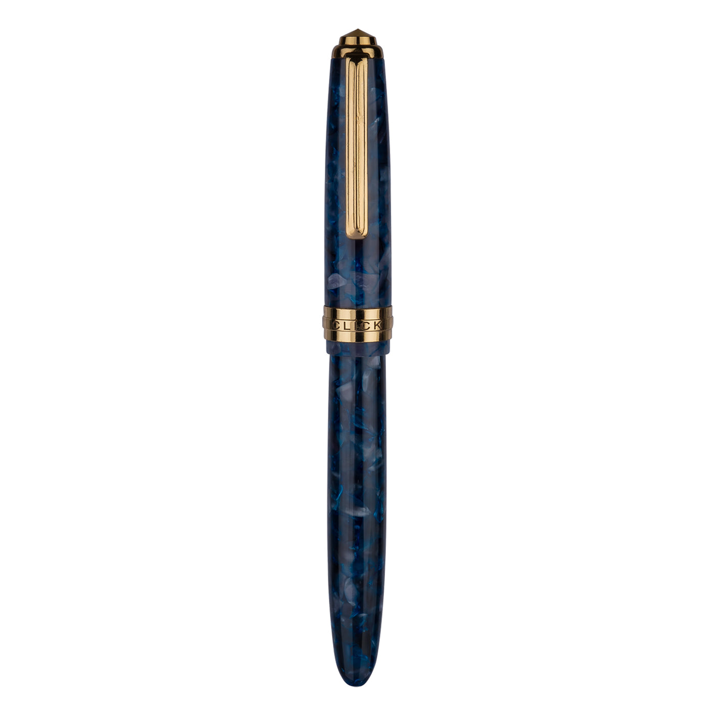 Click Falcon Premium Acrylic Fountain Pen - Flashy Blue GT