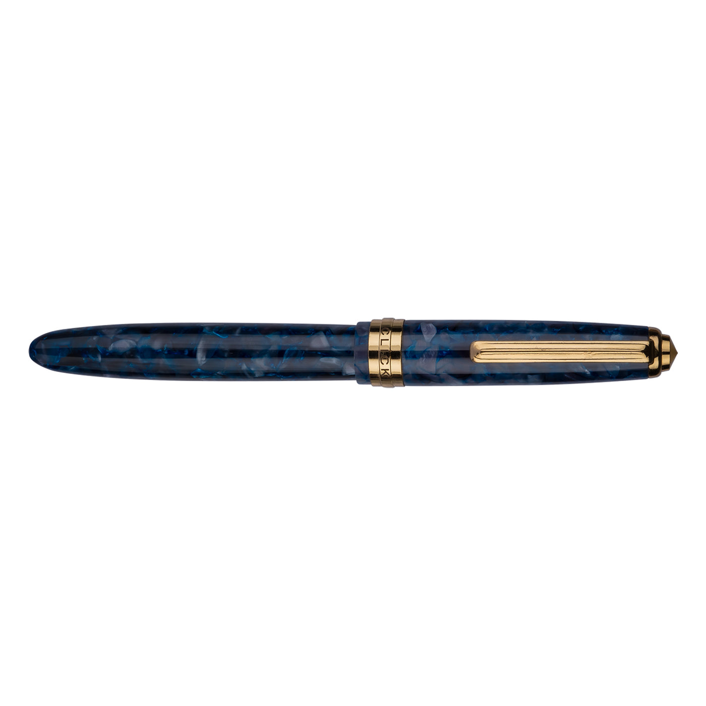 Click Falcon Premium Acrylic Fountain Pen - Flashy Blue GT